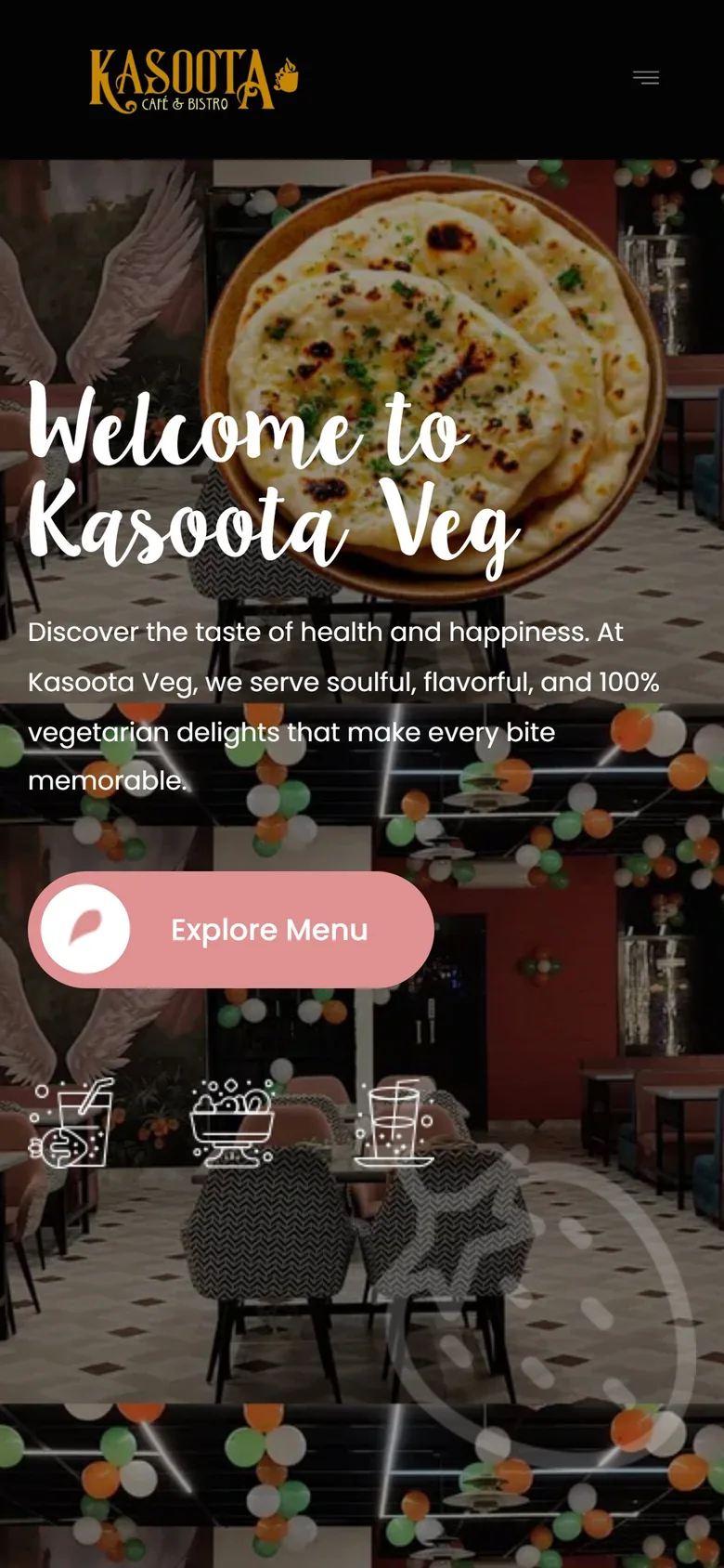 Kasoota homepage on a phone