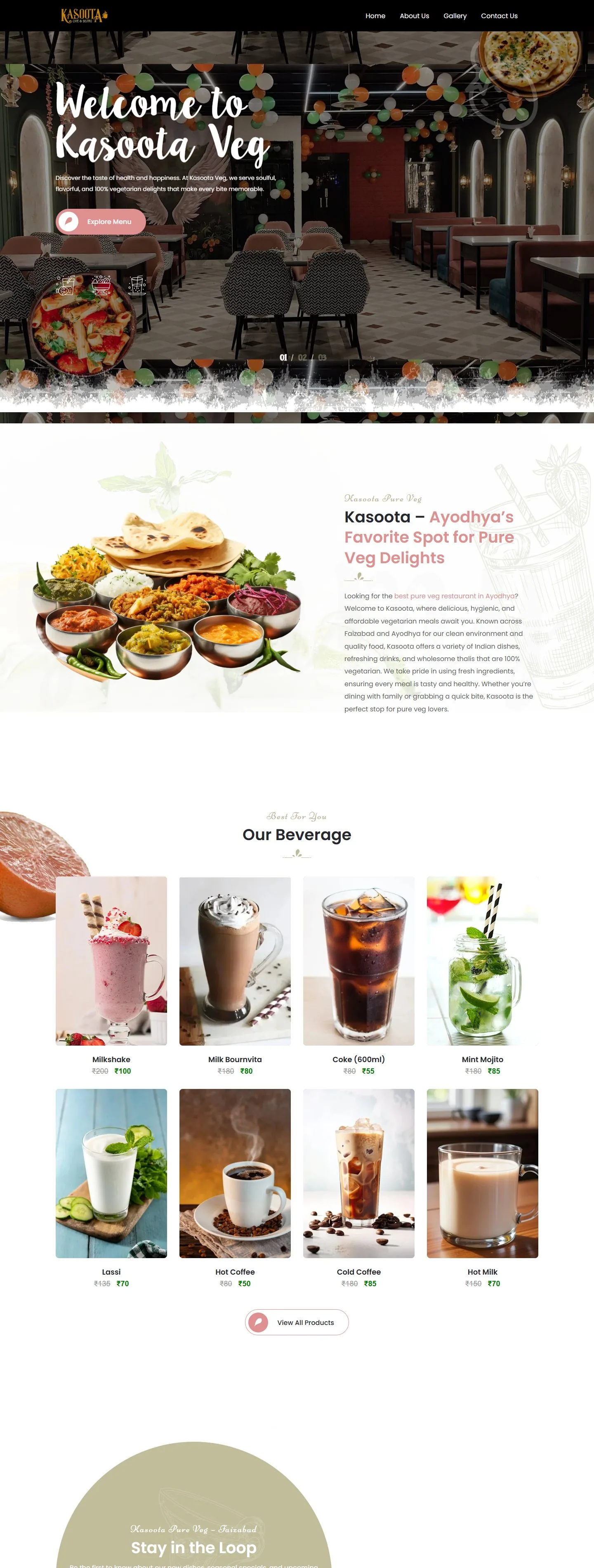 Full Kasoota Cafe & Bistro homepage