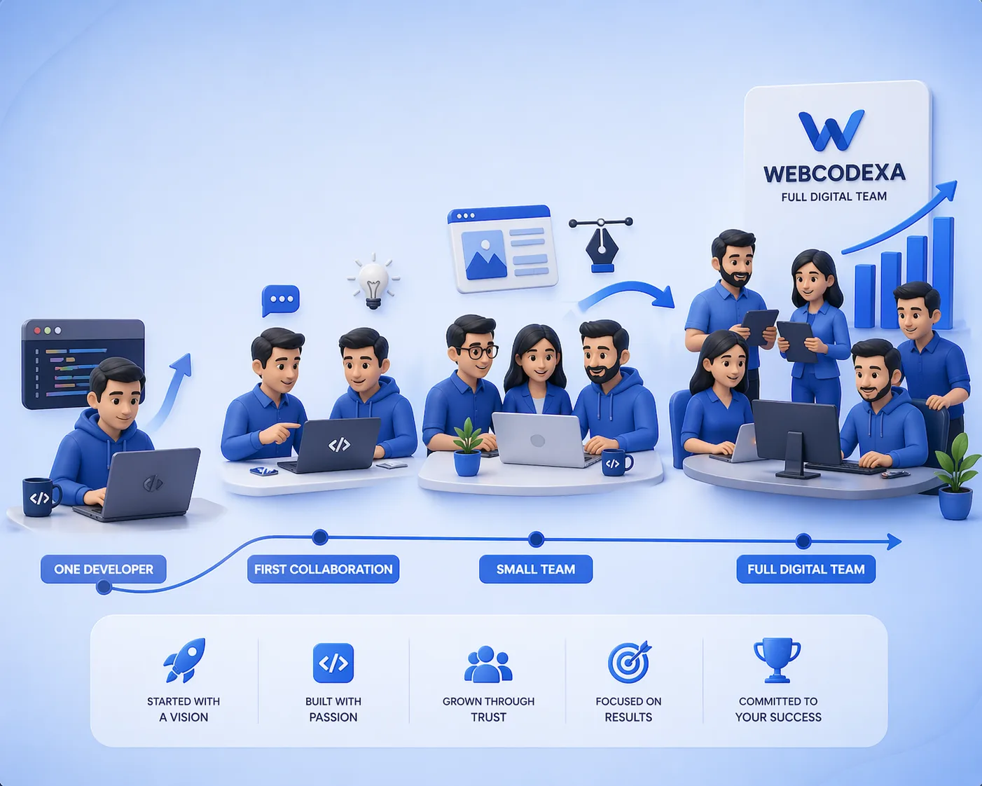 Webcodexa Growth Story — Lucknow Digital Agency