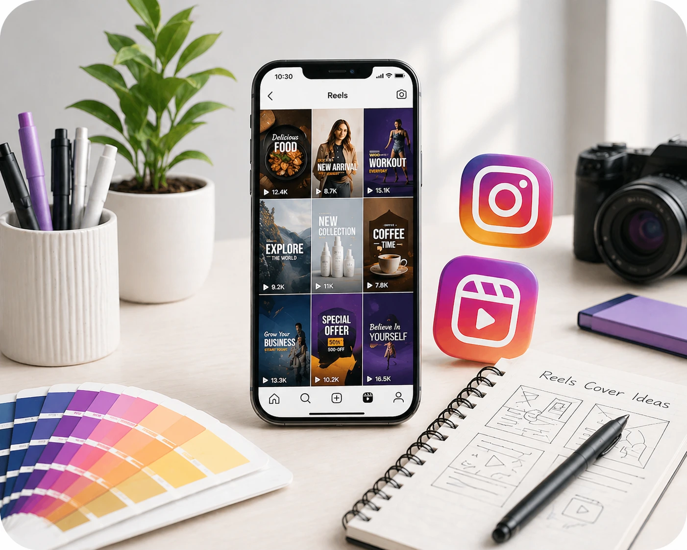 Professional Instagram Reels Cover Design Services in Lucknow - Webcodexa
