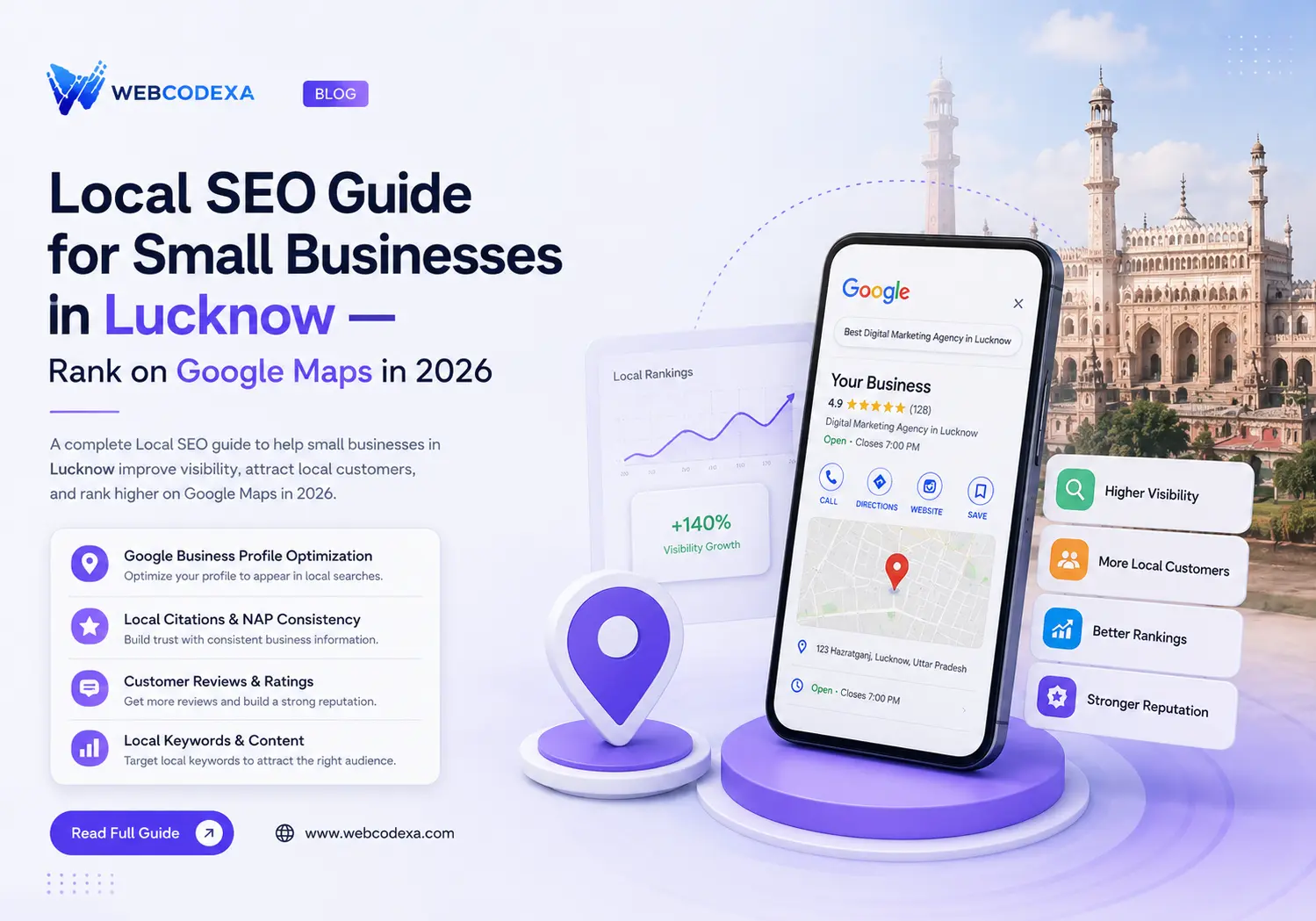 Local SEO Guide for Small Businesses in Lucknow — Rank on Google Maps in 2026